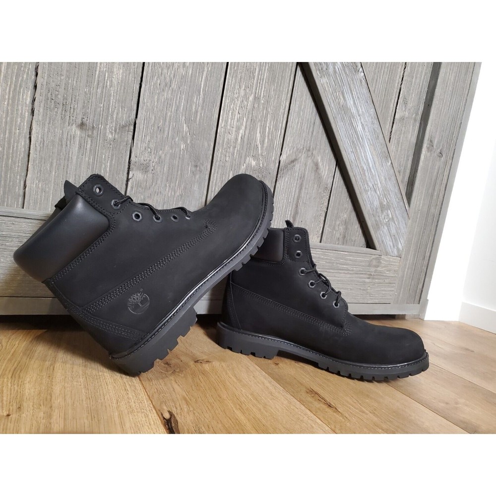 Timberland 6" Inch Waterproof Basic Ankle Boots Black & Wheat 10061 Mens 11 NEW